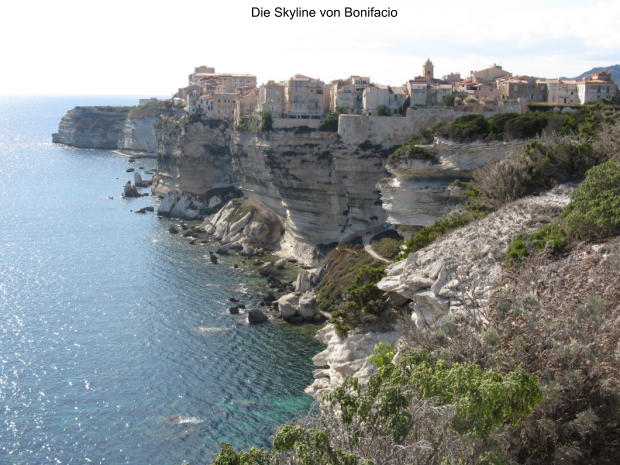 Die Skyline von Bonifacio