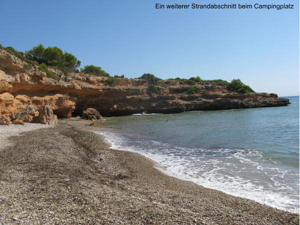 Ein weiterer Strandabschnitt beim Campingplatz